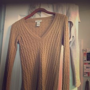 Tan sweater XS